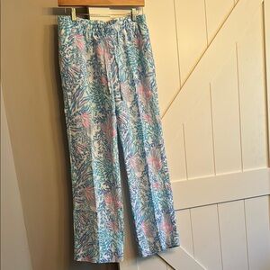 Lilly Pulitzer linen Patterned Pants